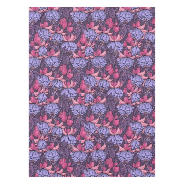 Fuchsia in pink and violet tablecloth (Front)