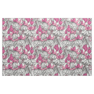 Fuchsia in white and pink fabric