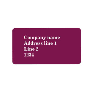 Fuchsia Label