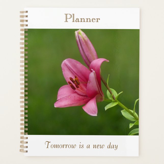 Fuchsia Lily Planner (Front)