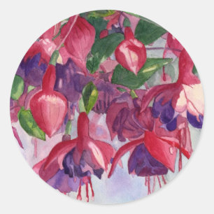 Fuchsia Lore Classic Round Sticker