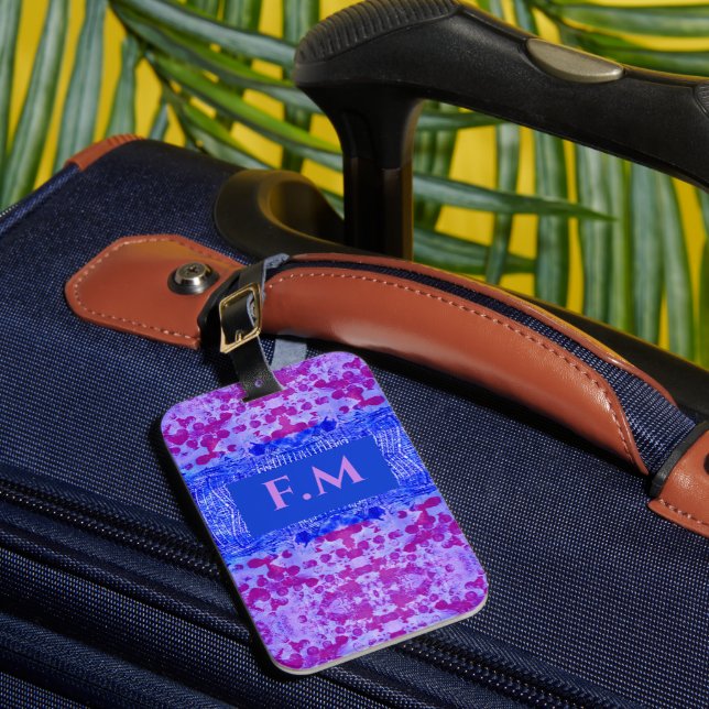 Fuchsia Luggage Tag (Front Insitu 1)