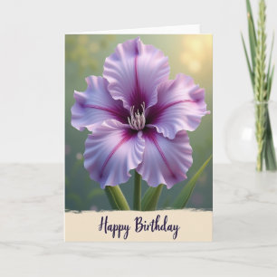Fuchsia Petal Birthday Card