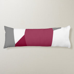 Fuchsia Pink Grey and White Body Cushion