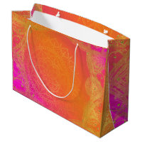 Fuchsia Pink Orange & Gold Indian Mandala Party