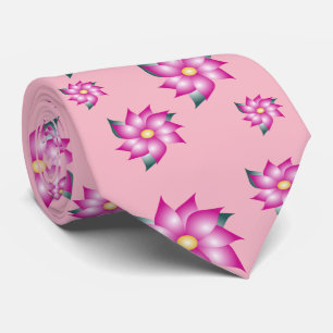 Fuchsia Pink Patterned Tie