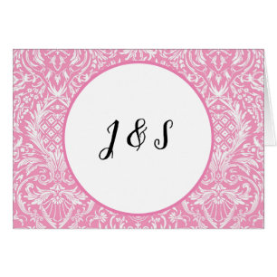Fuchsia Pink Pineapple Victorian Vintage Damask