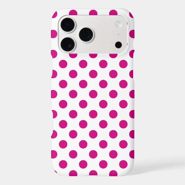 Fuchsia polka dots (Back)