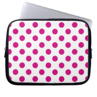 Fuchsia polka dots