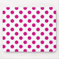 Fuchsia polka dots