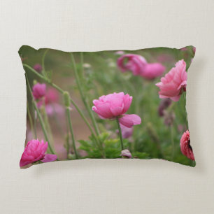 Fuchsia Ranunculus Decorative Cushion