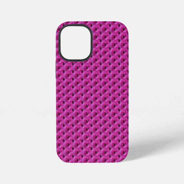 Fuchsia Ranunculus - Modern Floral Design iPhone Case (Back)