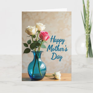 Fuchsia Rose Mothers Day Card
