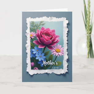 Fuchsia Rose Mothers Love Card