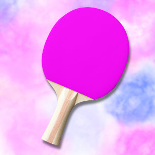 Fuchsia Solid Colour Classic Elegant Ping Pong Paddle