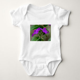 Fuchsia Spiderwort Twins Wildflower Gifts Apparel Baby Bodysuit