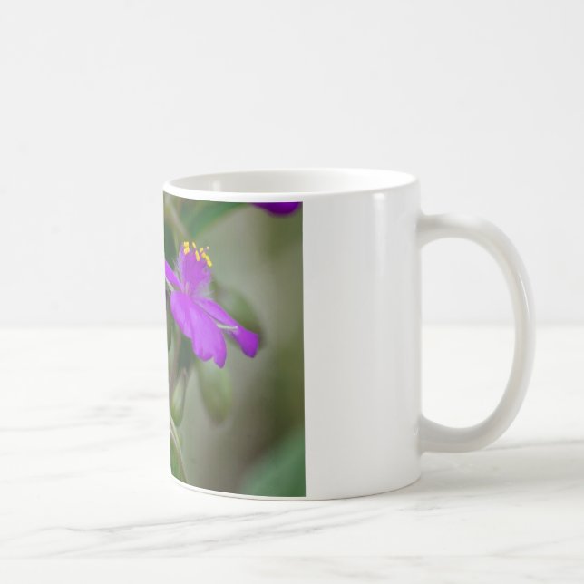 Fuchsia Spiderwort Twins Wildflower Gifts  Apparel Coffee Mug (Right)