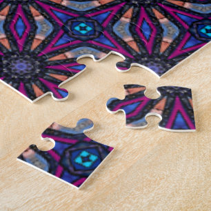Fuchsia Stargazer Impossible  Jigsaw Puzzle