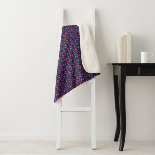 Fuchsia Stargazer Sherpa Blanket