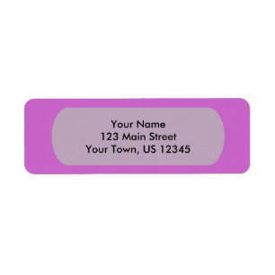 Fuchsia Template Return Address Label