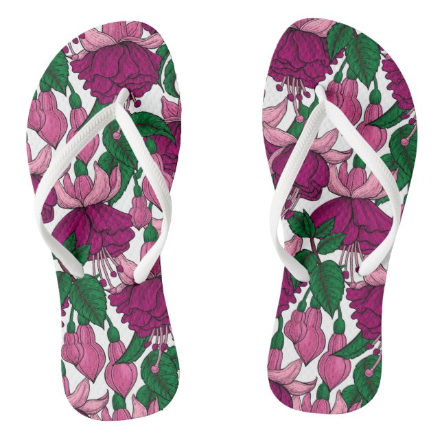 Fuchsia Thongs (Footbed)