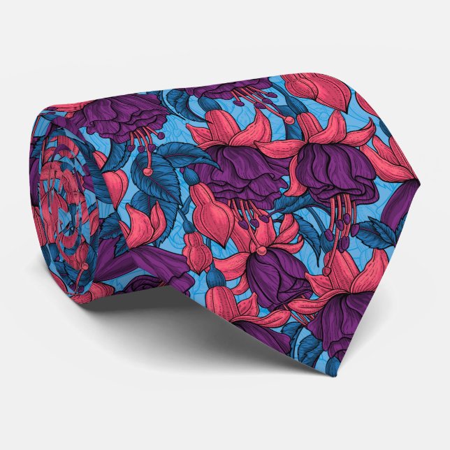 Fuchsia Tie (Rolled)