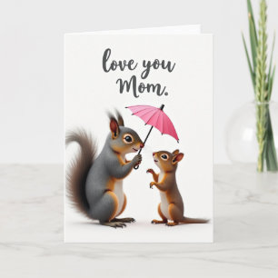 Fuchsia Umbrella Mum Card