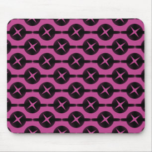 Fuchsia Uncommon Circles Mousepad