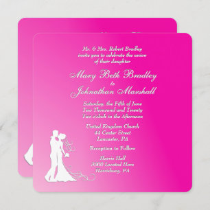 Fuchsia Wedding Invitation