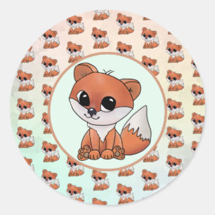 Füchslein classic round sticker