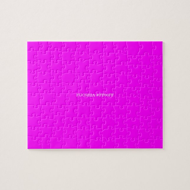 fucshia jigsaw puzzle (Horizontal)