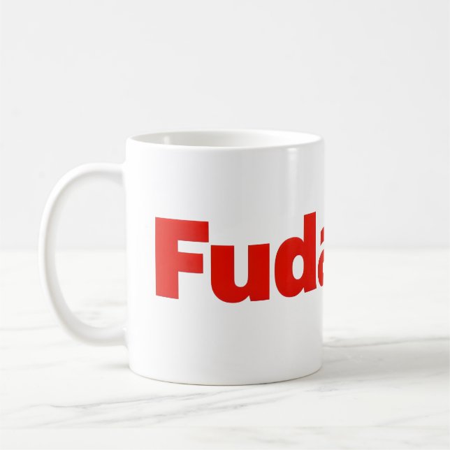 Fudanshi Sinple Red Slogan Coffee Mug (Left)