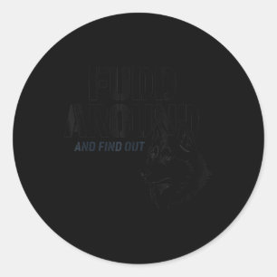 Fudd Around And Find Out Classic Round Sticker