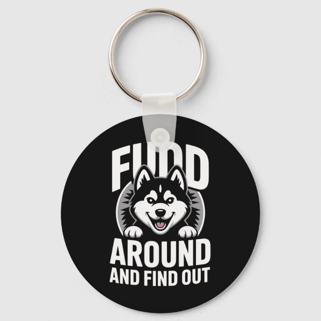 Fudd Around and Find Out Key Ring (Front)