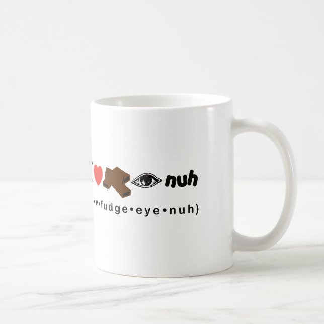 Fudge Eye Nuh Coffee Mug (Right)