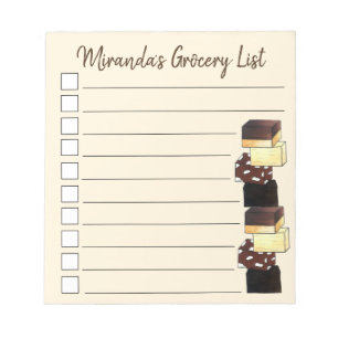 Fudge Stack Confection Confectionery Candy Sweets Notepad