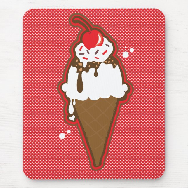 Fudge Sundae Mouse Pad (Front)