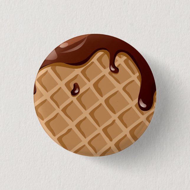 Fudge Waffle Cone 3 Cm Round Badge (Front)
