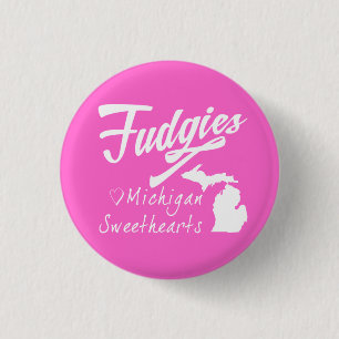 Fudgies Michigan Sweethearts 3 Cm Round Badge