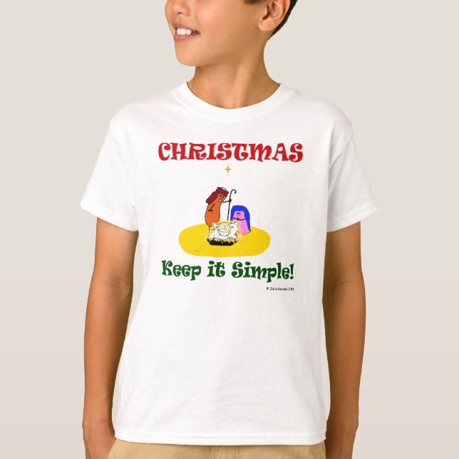 "Fudsy Faces",Christmas Keep it Simple,Sweatshirt T-Shirt (Front)