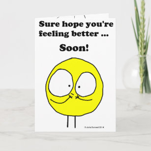 "Fudsy Faces", Get Well, Greeting Card