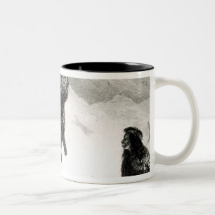 Fuegians going to trade in Zapallos Two-Tone Coffee Mug