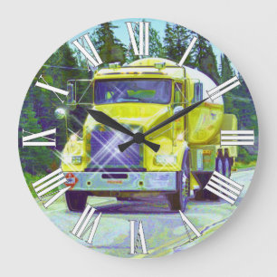 Fuel & Gas Tanker Truck Wall Clock