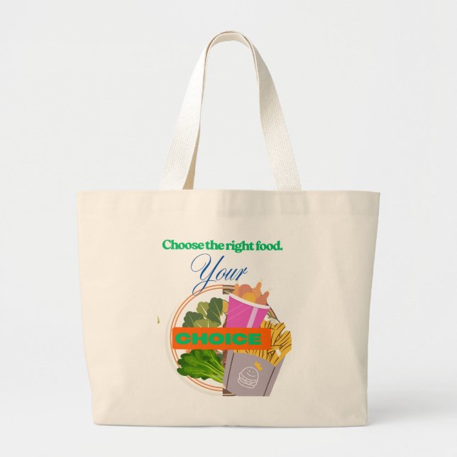 Fuel or Fool – Your Call Large Tote Bag (Front)