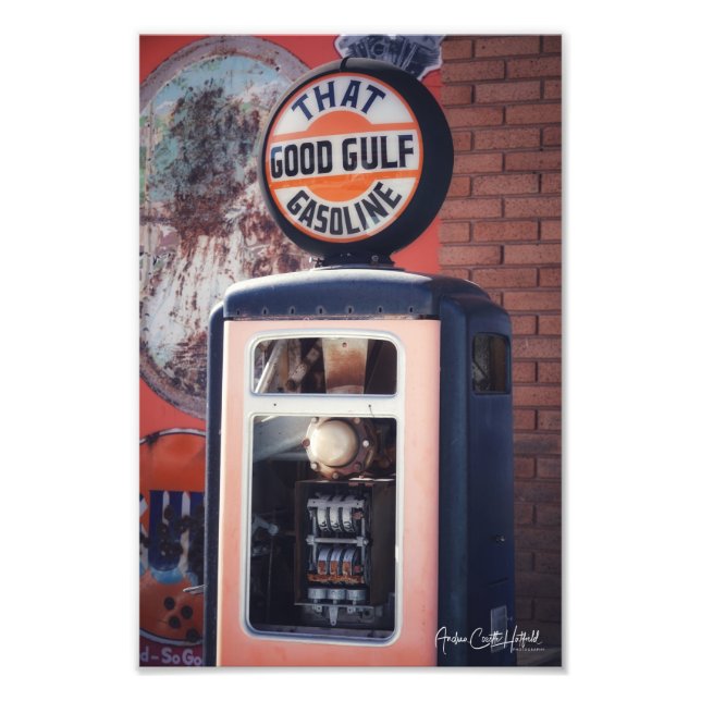 Fuel Pump Orange Photo Print (Front)