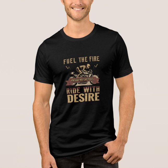 Fuel the Fire – Vintage Motorcycle Racing Shirt (Front)