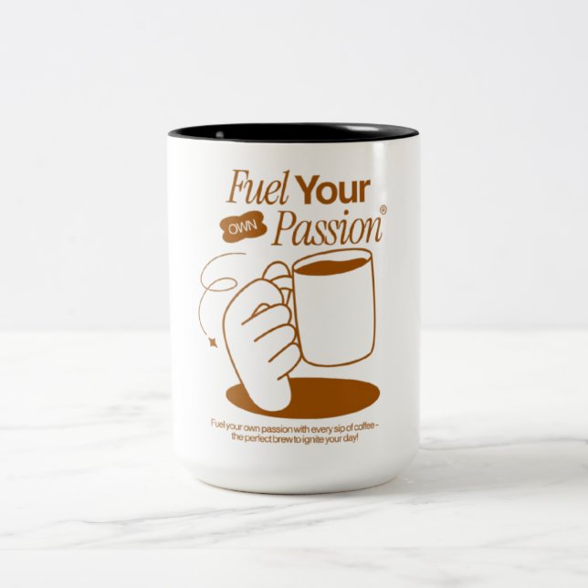 Fuel Two-Tone Coffee Mug (Center)