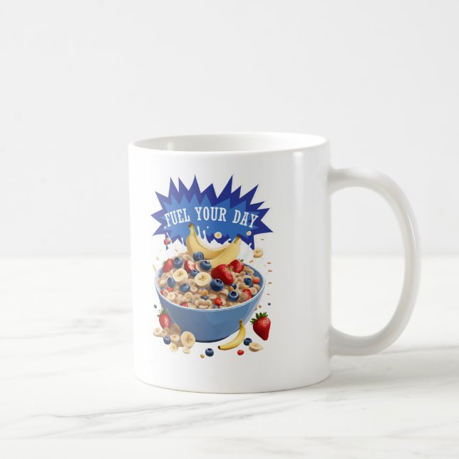 Fuel Your Day Cereal Coffee Mug (Right)
