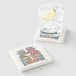Fuel Your Dreams Dragons Stone Coaster