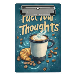 Fuel Your Thoughts with Coffee and Creativity Mini Clipboard